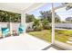 Relaxing screened porch with comfy seating overlooking the backyard at 1820 47Th N Ave, St Petersburg, FL 33714