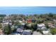 Aerial view showing home's location near the water and lush surroundings at 2027 Inner S Cir, St Petersburg, FL 33712