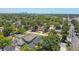 Expansive aerial view showcases the neighborhood's lush greenery and skyline in the distance at 2735 36Th N Ave, St Petersburg, FL 33713