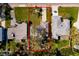Aerial lot view showing the home's location and neighborhood context at 4211 Shore Acres Ne Blvd, St Petersburg, FL 33703