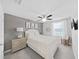 Bedroom with window and gray walls at 5018 Bella Armonia Cir, Wimauma, FL 33598