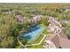 Tennis court and complex overview from above at 8722 Mallard Reserve Dr # 204, Tampa, FL 33614