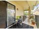 Private balcony with bistro table and chairs, great for relaxing at 8722 Mallard Reserve Dr # 204, Tampa, FL 33614