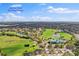 Aerial view of Bayou Club's driving range and golf course at 1403 Cordova Grn, Seminole, FL 33777