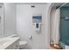 Bathroom with vanity, toilet, and a shower/tub combo at 1403 Cordova Grn, Seminole, FL 33777