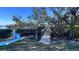 Convenient wooden dock access to the waterway at 1515 Pinellas Bayway S # 45, St Petersburg, FL 33715