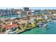 Waterfront home with private dock and beautiful landscaping at 219 Leeward Is, Clearwater Beach, FL 33767