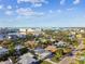 Aerial view of houses near the water at 2472 Trade Winds Dr, Dunedin, FL 34698