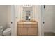 Small bathroom with single sink vanity and toilet at 322 Ibisview Ln, Apollo Beach, FL 33572