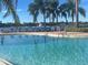 Resort-style pool with lounge chairs and lake views at 5011 Sandy Brook Cir, Wimauma, FL 33598