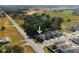 Aerial view showcasing the home's location in a residential neighborhood at 11730 Adam Lee Way, Dade City, FL 33525