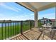 Private balcony offering breathtaking water views at 323 Hawk Talon Dr, Lithia, FL 33547