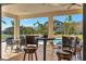 Relaxing patio with pool view and outdoor seating at 323 Hawk Talon Dr, Lithia, FL 33547