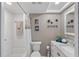 Updated bathroom with marble vanity and a shower/tub combo at 4915 Bay Ne St # 130, St Petersburg, FL 33703