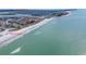 Aerial view of Madeira Beach, showcasing the property's beachfront location and surrounding areas at 498 Crystal Dr, Madeira Beach, FL 33708