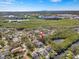 Aerial view highlighting the property's waterfront setting at 725 Caya Costa Ne Ct, St Petersburg, FL 33702