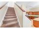 Carpeted staircase leading to the upper level at 9515 Citrus Glen Pl, Tampa, FL 33618