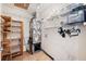 Laundry area with shelving, hanging racks and HVAC unit at 10244 Tarpon Dr, Treasure Island, FL 33706