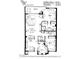 Detailed floor plan showcasing the layout of this 2 bedroom, 2 bath condo at 1200 Country Club Dr # 3204, Largo, FL 33771