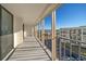 Spacious balcony with scenic views of the city and waterway at 1400 Gulf Blvd # 801, Clearwater Beach, FL 33767