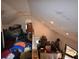 Upstairs loft bedroom with wood floors and window at 39716 Tworut Rd, Webster, FL 33597