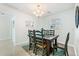 Farmhouse style dining room with rustic wooden table and chairs at 4801 14Th S Ave, St Petersburg, FL 33711