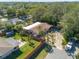 Property view from above showing house and yard at 1426 Jasmine Ct, Clearwater, FL 33756