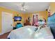Bedroom with hardwood floors and yellow walls at 1530 22Nd S Ave, St Petersburg, FL 33705