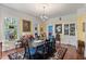 Bright dining room features hardwood floors, a large table, and built-in hutch at 1530 22Nd S Ave, St Petersburg, FL 33705