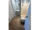 Clean bathroom with shower, vanity, and tile floor at 2215 Riomar Dr, Holiday, FL 34691