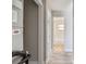 Hallway view with access to bathroom and bedroom at 2412 38Th W Ave, Bradenton, FL 34205