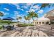 Community patio with seating and water views at 2617 Cove Cay Dr # 505, Clearwater, FL 33760