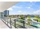 Spacious balcony with resort-style pool view at 2912 W Santiago St # 404, Tampa, FL 33629