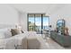 Main bedroom with water view and walk-in closet at 2912 W Santiago St # 404, Tampa, FL 33629