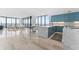 Bright living room with water views and hardwood floors at 2912 W Santiago St # 404, Tampa, FL 33629