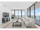 Bright living room with water views and access to bedroom at 2912 W Santiago St # 404, Tampa, FL 33629