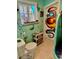 Unique bathroom with nautical theme, featuring octopus art and a custom sink at 3022 56Th S St, Gulfport, FL 33707