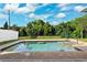 Beautiful pool with brick patio and black aluminum fencing for privacy at 34 Concord Dr, Dunedin, FL 34698