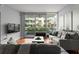 Living room with hardwood floors, large windows, and comfortable seating at 912 Channelside Dr # 2320, Tampa, FL 33602
