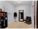 Stylish home office with ample storage and a full-length mirror at 912 Channelside Dr # 2320, Tampa, FL 33602