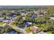 Aerial view of home and neighborhood, highlighting the property's setting and surroundings at 918 Windward Way, Palm Harbor, FL 34685