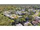 Aerial perspective of the neighborhood, highlighting the home's location and surroundings at 918 Windward Way, Palm Harbor, FL 34685