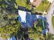 Aerial view of house and surrounding landscape, highlighting the property's location at 918 Windward Way, Palm Harbor, FL 34685