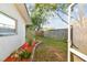 Landscaped backyard with wooden fence and privacy at 918 Windward Way, Palm Harbor, FL 34685