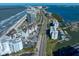 Aerial view of coastline, buildings, and waterways at 1591 Gulf Blvd # 504S, Clearwater Beach, FL 33767