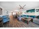 Open concept living room with coastal decor at 1591 Gulf Blvd # 504S, Clearwater Beach, FL 33767