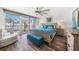 Main bedroom with king-size bed and ocean view at 1591 Gulf Blvd # 504S, Clearwater Beach, FL 33767