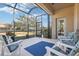 Spacious screened-in porch overlooking backyard at 16020 Starling Crossing Dr, Lithia, FL 33547