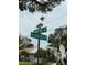 Street sign showing location at the corner of Lamara Way NE and Carmona Way NE on Snell Isle at 200 Carmona Ne Way, St Petersburg, FL 33704