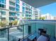 Private balcony overlooking the courtyard at 912 Channelside Dr # 2420, Tampa, FL 33602